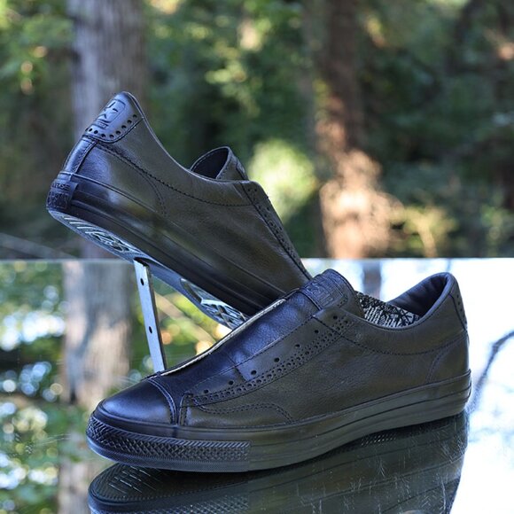 Converse x John Varvatos Black Leather Slip On 2016 - Picture 7 of 16